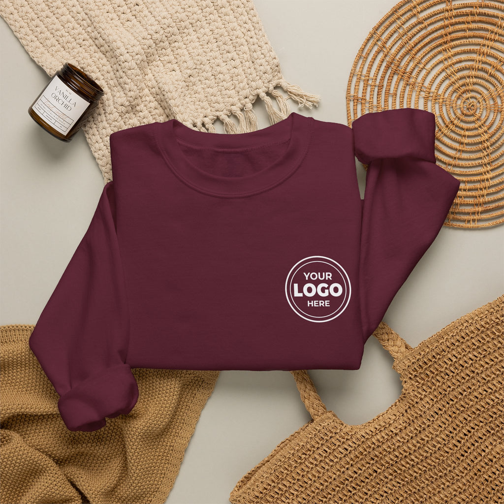 Crewneck Sweatshirt — Custom Logo Chest & Back Design