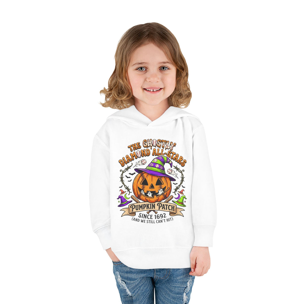 Toddler Hoodie - Cute Halloween Pumpkin Patch Pullover ("Pumpkin Patch Since 1692")