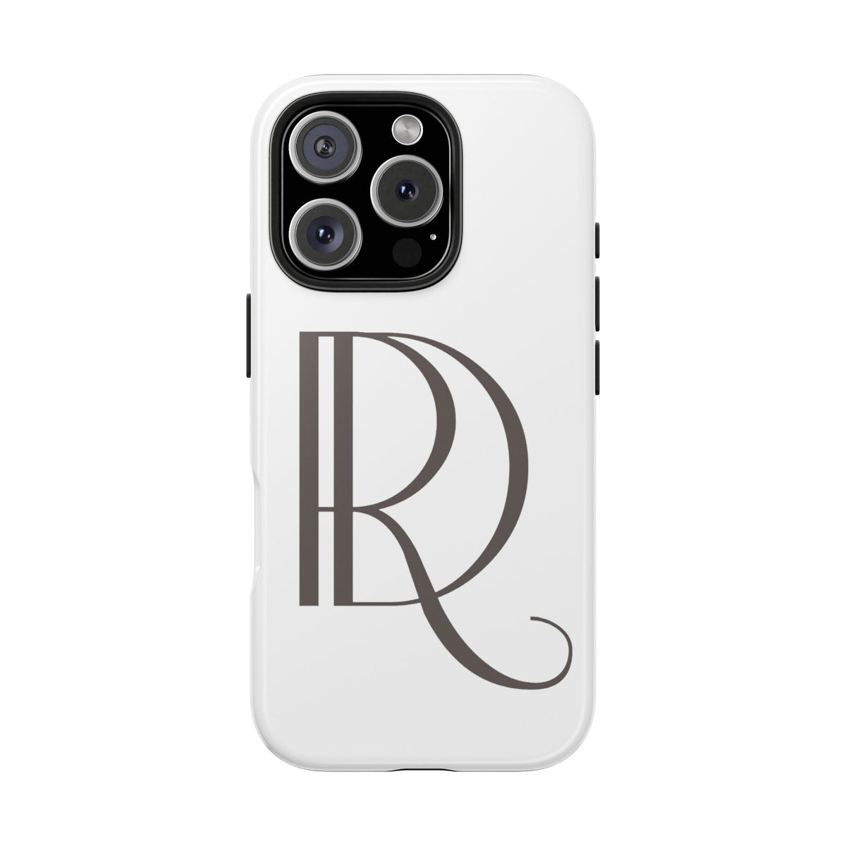 Monogram R Tough Phone Case — Elegant Initial Protective Case