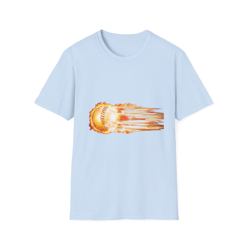 Baseball Fireball T-Shirt — Fast Pitch Meteor Graphic Tee