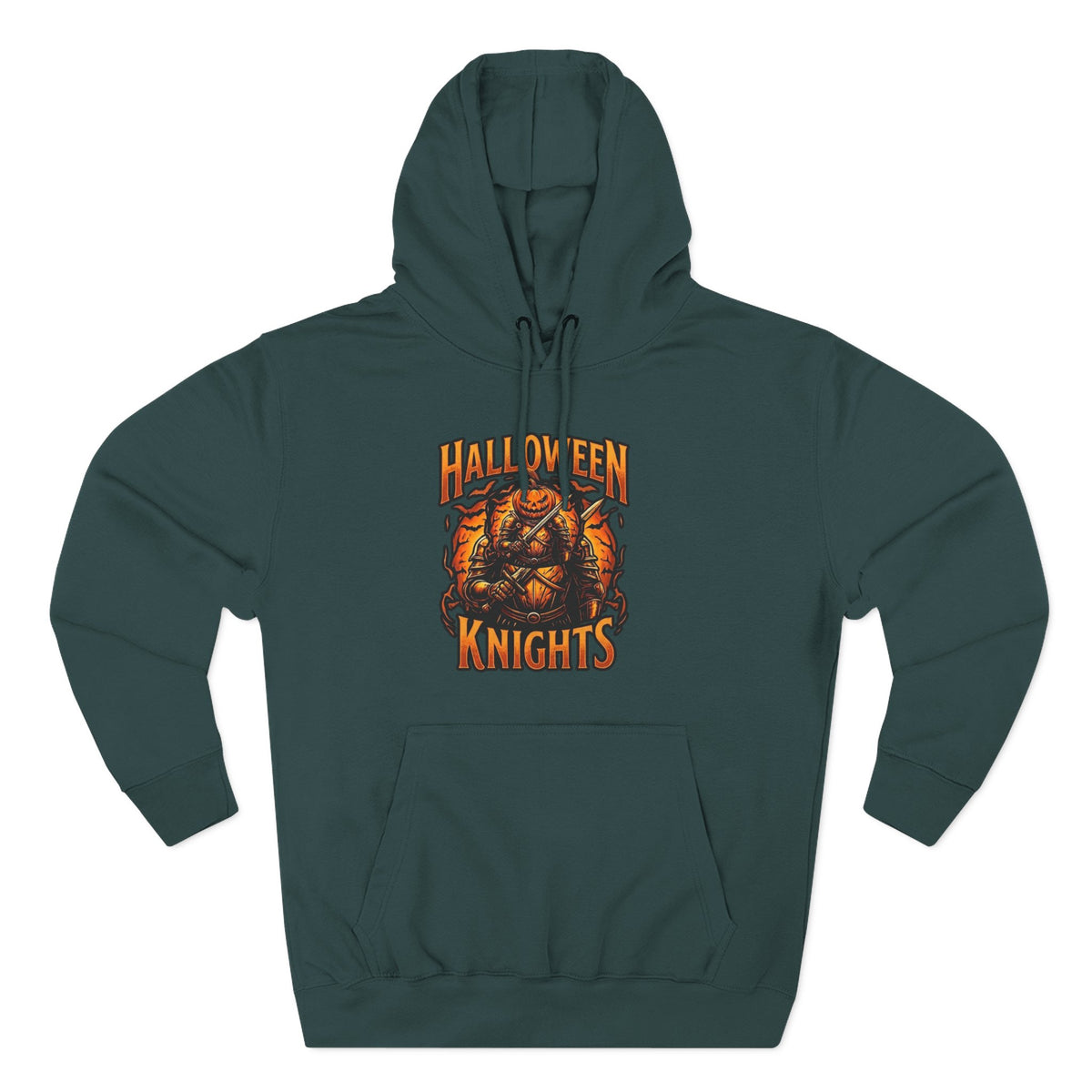 Halloween Knights Hoodie — Pumpkin Skull Graphic Pullover