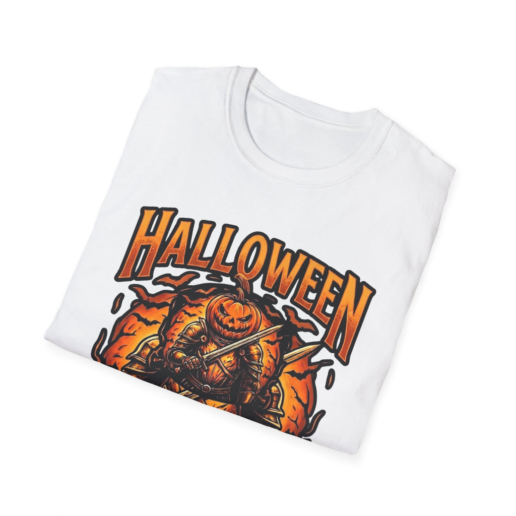 Halloween Knights T-Shirt — Pumpkin Knight Graphic Tee for Halloween