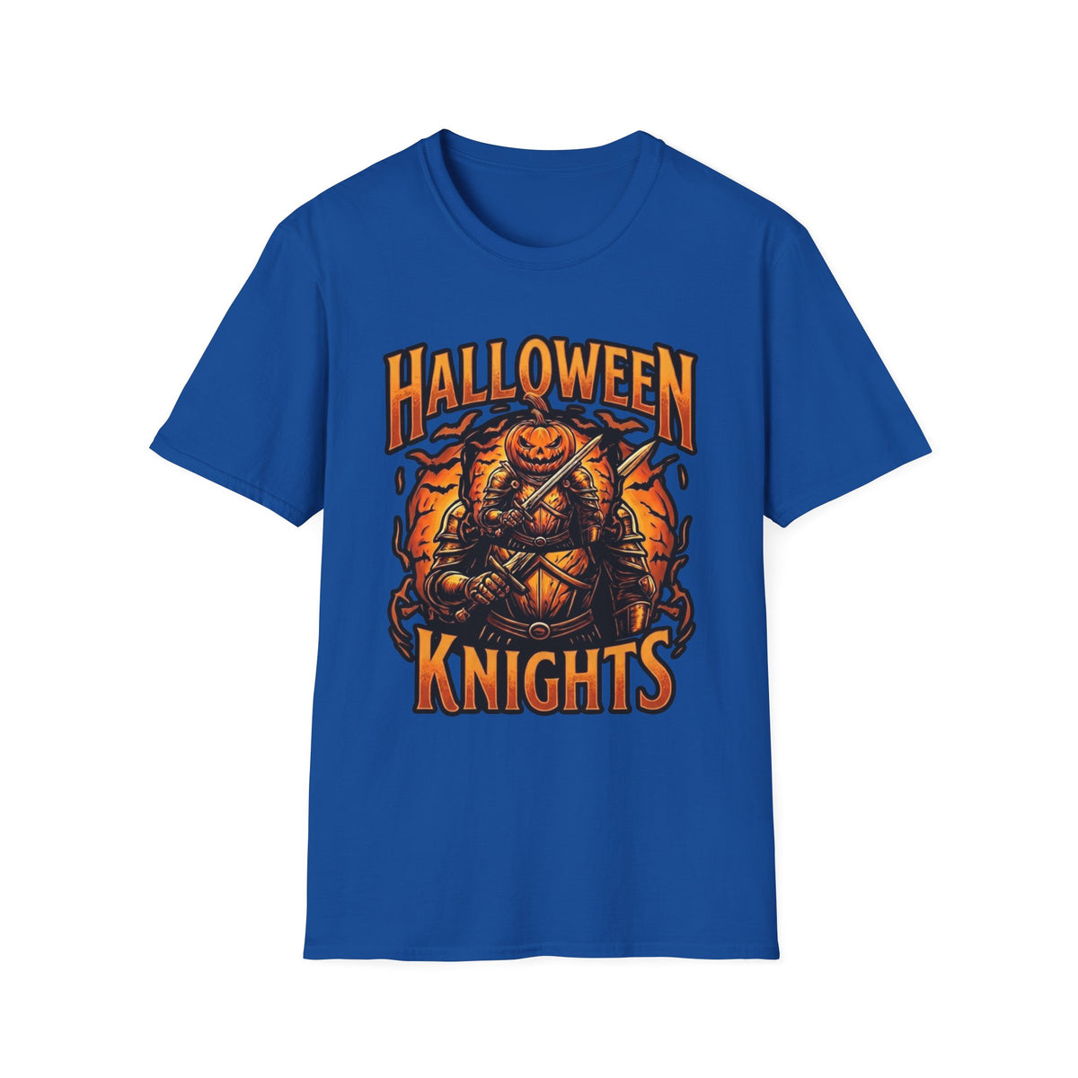 Halloween Knights T-Shirt — Pumpkin Knight Graphic Tee for Halloween