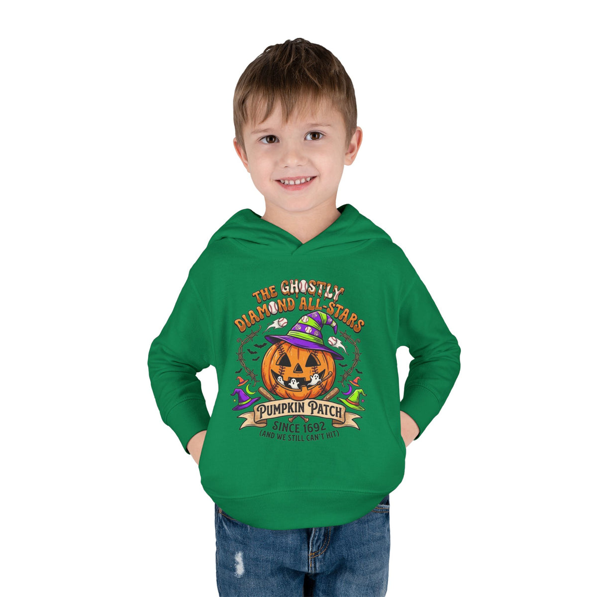 Toddler Hoodie - Cute Halloween Pumpkin Patch Pullover ("Pumpkin Patch Since 1692")