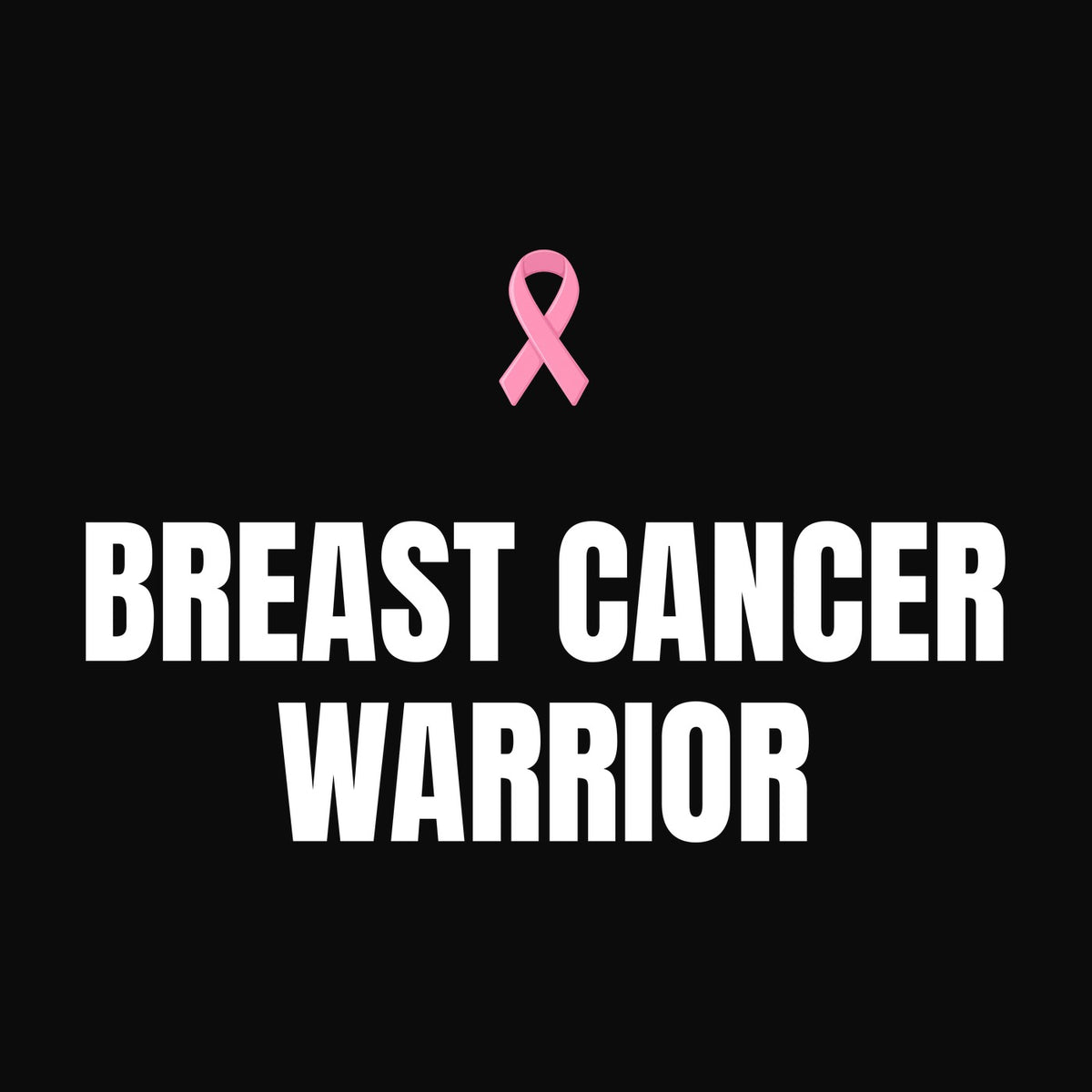 Breast Cancer Warrior design close-up
