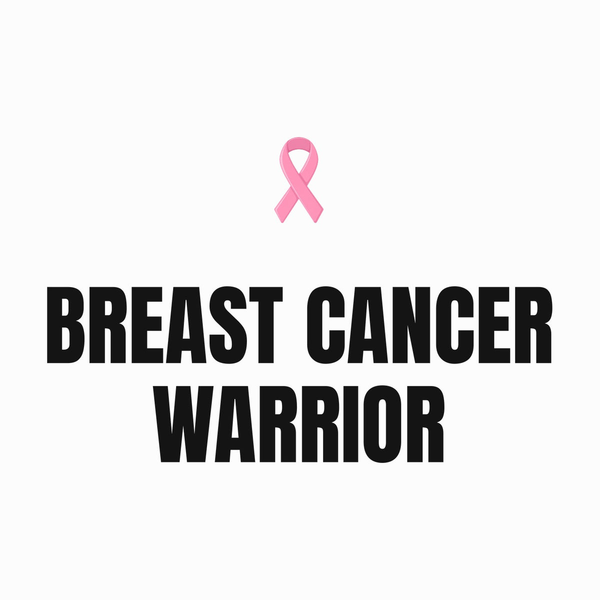 Breast Cancer Warrior design close-up