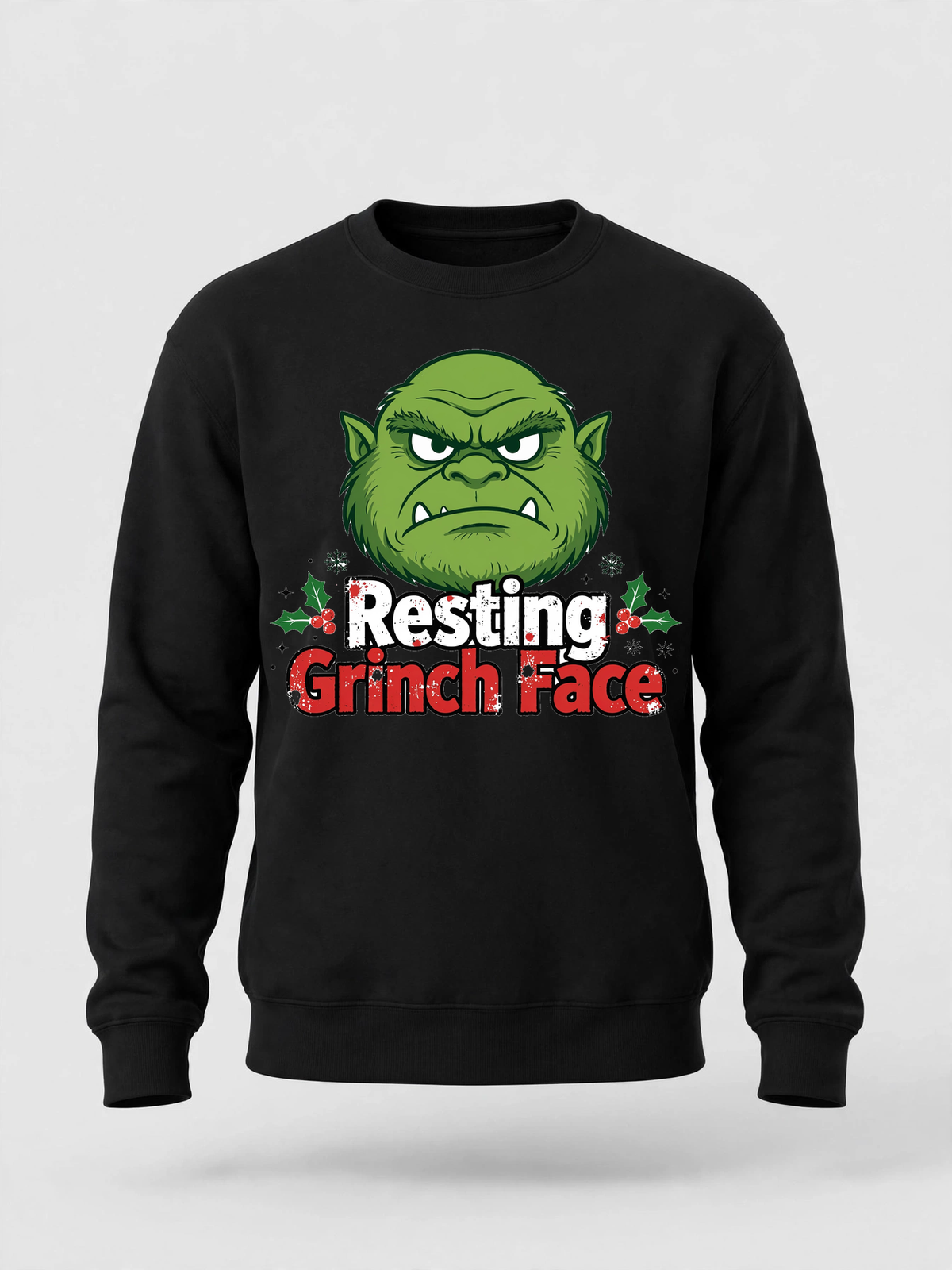 Christmas – Resting Grinch Face | Unisex Crewneck