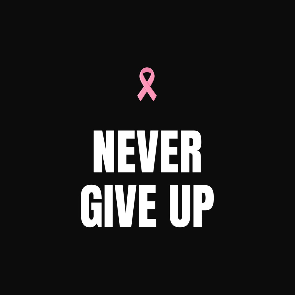 Never Give Up design close-up