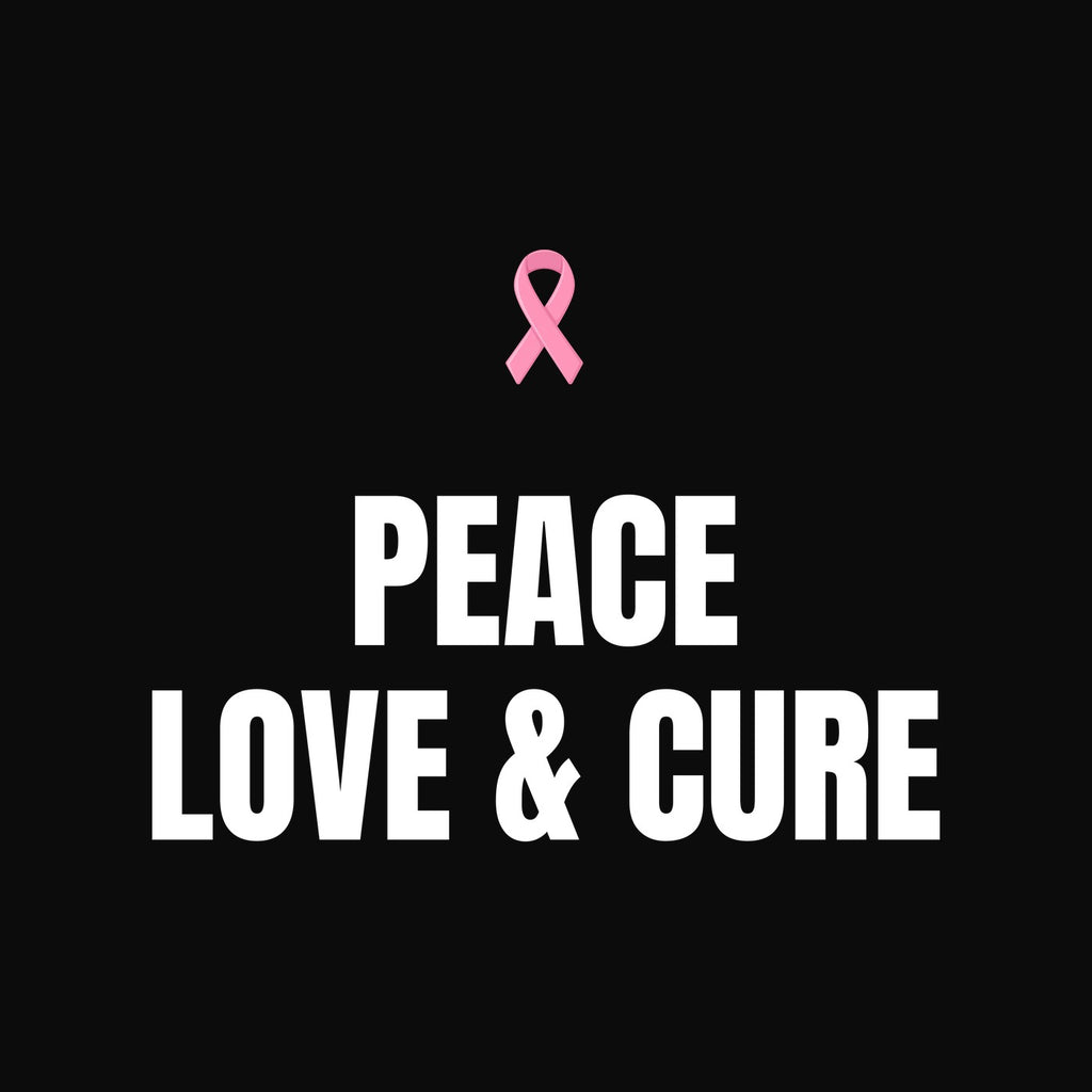 Peace Love & Cure Sweatshirt - Breast Cancer Awareness