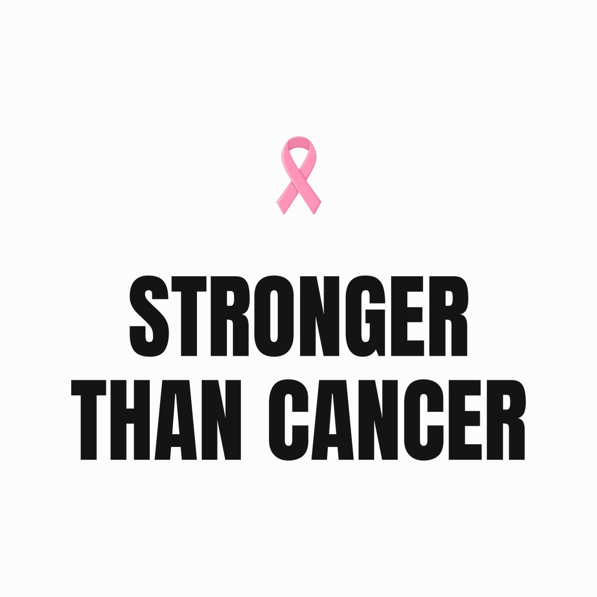 Stronger Than Cancer Sweatshirt - Breast Cancer Awareness